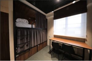 Хостел MISTO capsule hotel. Место в женском 6-местном номере Бесарабка (с окном) 4