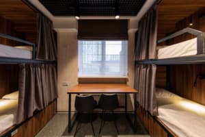 Хостел MISTO capsule hotel. Место в женском 6-местном номере Бесарабка (с окном) 5