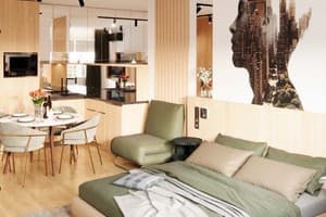 Апарт-отель Manhattan High Line Apart. Люкс 4-местный  1